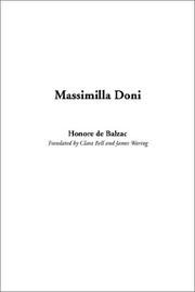Cover of: Massimilla Doni | HonorГ© de Balzac
