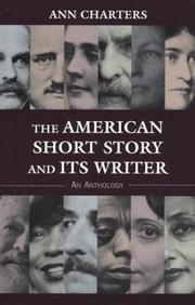 Cover of: The American short story and its writer: an anthology