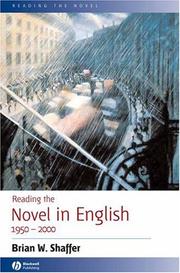 Cover of: Reading the novel in English, 1950-2000