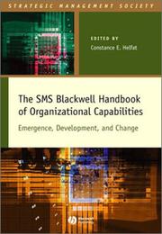 Cover of: The Organizational Capabilities: Emergence, Development and Change (Strategic Management Society)