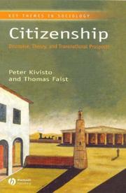 Citizenship : discourse, theory, and transnational prospects