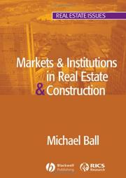 Markets & institutions in real estate & construction