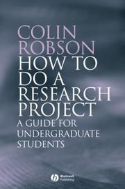How to Do a Research Project by Colin Robson