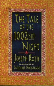 Cover of: The tale of the 1002nd night: A Novel