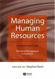 Cover of: Managing Human Resources |