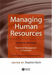 Managing human resources : personnel management in transition