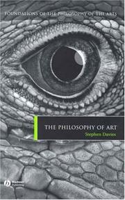 Cover of: The philosophy of art