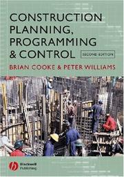 Construction planning, programming, and control