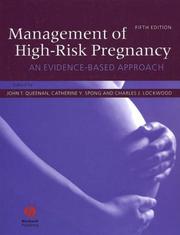 Cover of: Management of High Risk Pregnancy: An Evidence Based Approach