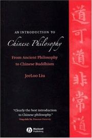 An introduction to Chinese philosophy by JeeLoo Liu