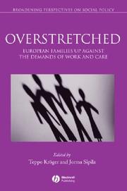 Overstretched : European families up against the demands of work and care