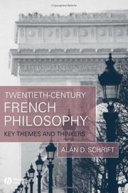 Cover of: Twentieth-century French philosophy: key themes and thinkers