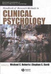 Handbook of research methods in clinical psychology