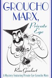 Cover of: Groucho Marx, private eye