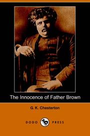 Cover of: The Innocence of Father Brown (Dodo Press) by Gilbert Keith Chesterton
