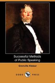 Cover of: Successful Methods of Public Speaking