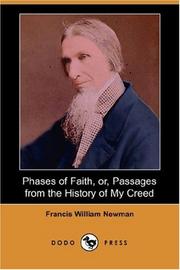 Cover of: Phases of Faith, or, Passages from the History of My Creed (Dodo Press)