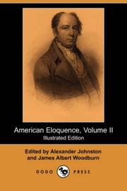 Cover of: American Eloquence, Volume II (Illustrated Edition) (Dodo Press) |