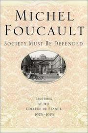 Il faut défendre la société by Michel Foucault