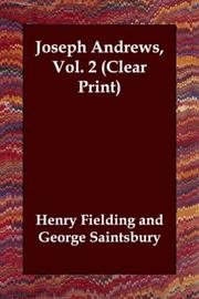 Cover of: Joseph Andrews, Vol. 2 (Clear Print)