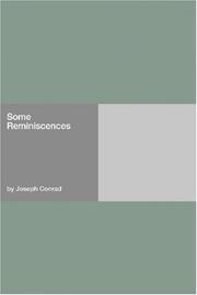 Cover of: Some Reminiscences by Joseph Conrad