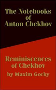 Cover of: The Notebooks of Anton Chekhov  Reminiscences of Chekhov