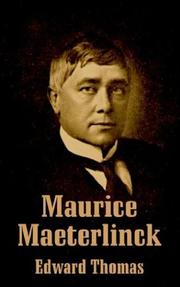 Cover of: Maurice Maeterlinck