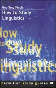 How to study linguistics by Geoffrey Finch