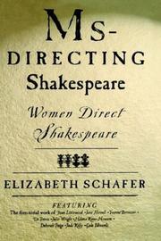 Cover of: Ms-directing Shakespeare by Elizabeth Schafer