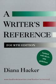 Cover of: Writer's Reference (with 1999 MLA Update)