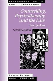 Counselling, psychotherapy and the law