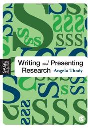 Cover of: Writing and Presenting Research (Sage Study Skills Series)