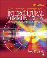 Cover of: An Introduction to Intercultural Communication