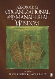 Handbook of organizational and managerial wisdom