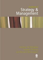 Cover of: Handbook of Strategy and Management by 