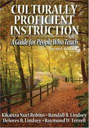 Cover of: Culturally Proficient Instruction by Kikanza Nuri Robins, Randall B. Lindsey, Delores B. Lindsey, Raymond D. Terrell
