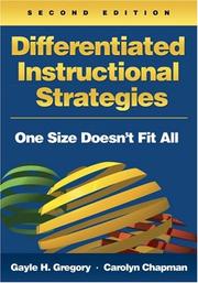 Differentiated instructional strategies : one size doesn't fit all