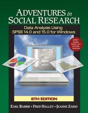 Cover of: Adventures in Social Research with SPSS Student Version by Earl R. Babbie, Fred S. Halley, Jeanne S. Zaino