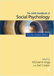 Cover of: The SAGE Handbook of Social Psychology: Concise Student Edition (Sage Social Psychology Program)