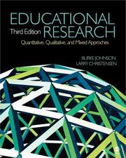 Cover of: Educational Research: Quantitative, Qualitative, and Mixed Approaches