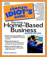 Cover of: The complete idiot's guide to starting a home-based business