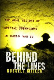 Cover of: Behind the lines: the oral history of Special Operations in World War II