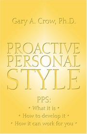 Cover of: Proactive Personal Style