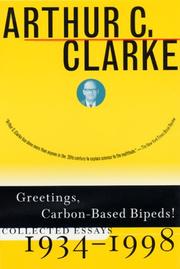 Cover of: Greetings, Carbon-Based Bipeds!: Collected Essays, 1934-1998