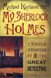 Cover of: My Sherlock Holmes: Untold Stories of the Great Detective