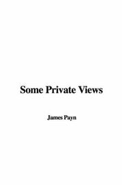 Cover of: Some Private Views