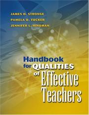 Cover of: Handbook For Qualities Of Effective Teachers