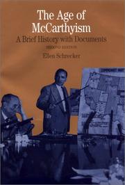 The age of McCarthyism by Ellen Schrecker