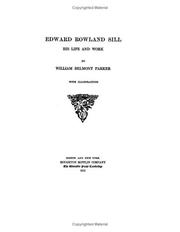 Cover of: Edward Rowland Sill His Life and Work