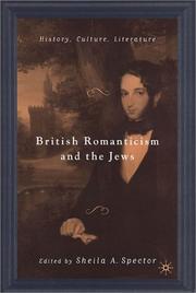 Cover of: British romanticism and the Jews: history, culture, literature